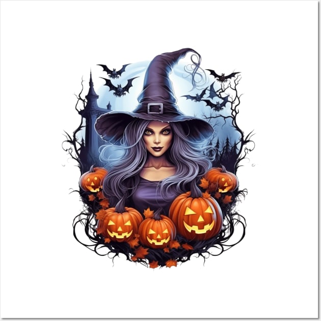 Beautiful Halloween Witch Wall Art by Gypsykiss